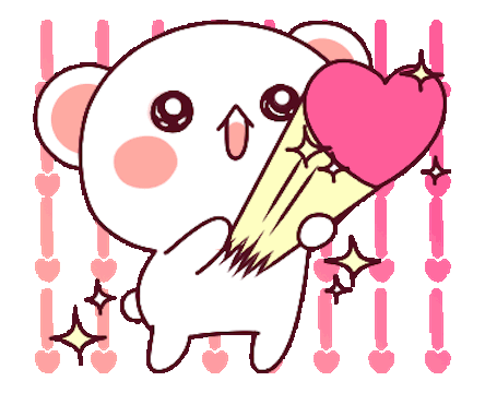 Cutie Bear Love Animated messages sticker-5