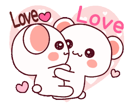 Cutie Bear Love Animated messages sticker-10