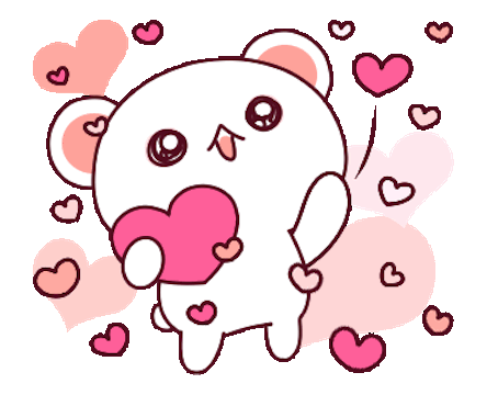 Cutie Bear Love Animated messages sticker-3