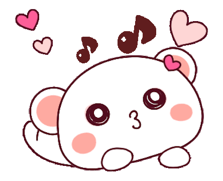 Cutie Bear Love Animated messages sticker-9
