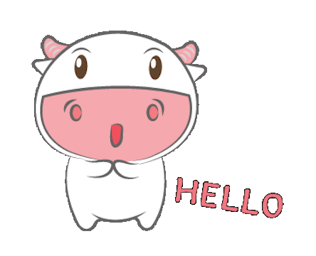 Funny Milk Cow Animated messages sticker-9