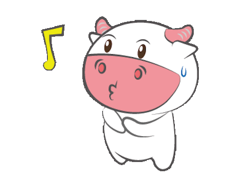 Funny Milk Cow Animated messages sticker-0