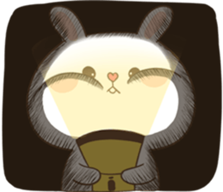 Fluffy Bear and Rabbit messages sticker-0