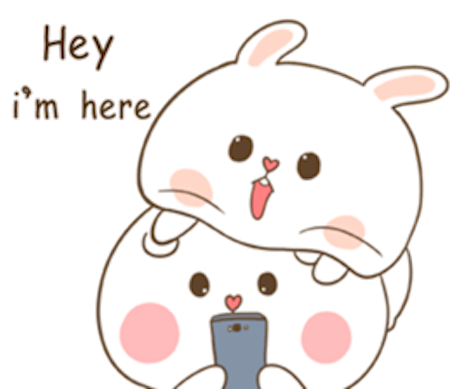 Fluffy Bear and Rabbit messages sticker-10