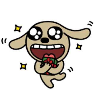 Choco Dog Winter Animated messages sticker-3