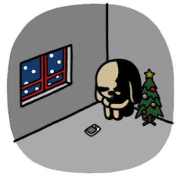 Choco Dog Winter Animated messages sticker-11