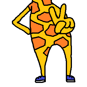 Giraffe Stickers for iMessage by Design73 messages sticker-6