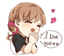 Cute Girl Stickers Pack messages sticker-5
