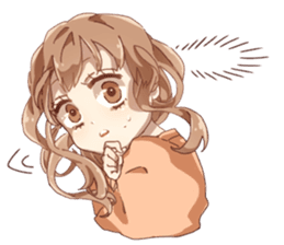 Cute Girl Stickers Pack messages sticker-9