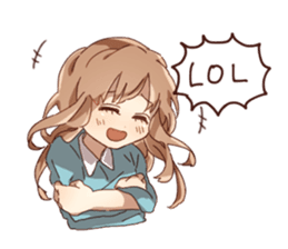 Cute Girl Stickers Pack messages sticker-8