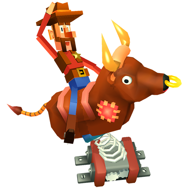 Blocky Bronco messages sticker-1