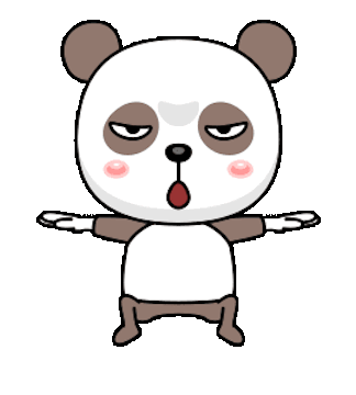 Sleeplest Panda Animated messages sticker-3