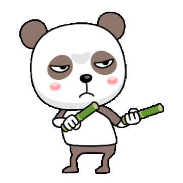Sleeplest Panda Animated messages sticker-9