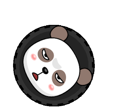 Sleeplest Panda Animated messages sticker-1