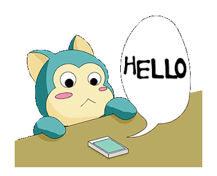 Blue Cat Funny Animated messages sticker-11