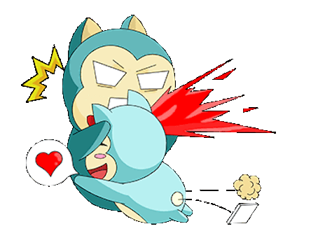 Blue Cat Funny Animated messages sticker-7