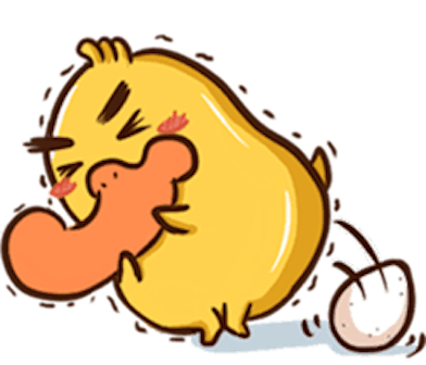 Funny QuackQuack messages sticker-6