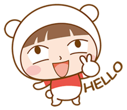 Baby Bear Girl messages sticker-0