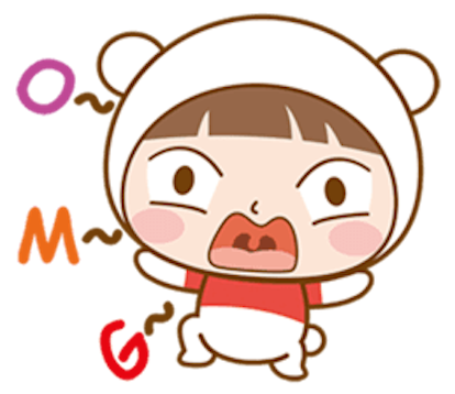 Baby Bear Girl messages sticker-10