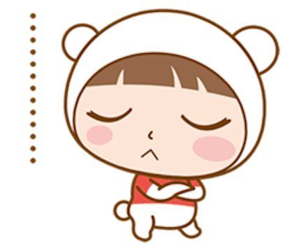 Baby Bear Girl messages sticker-1