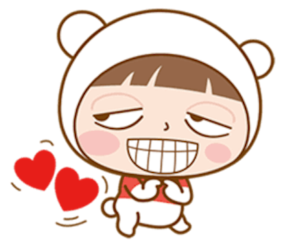 Baby Bear Girl messages sticker-3
