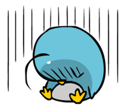 Baby Blue Penguin messages sticker-5
