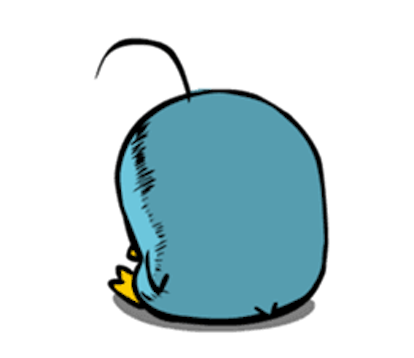 Baby Blue Penguin messages sticker-1