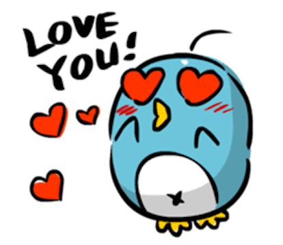 Baby Blue Penguin messages sticker-9