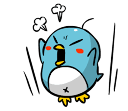 Baby Blue Penguin messages sticker-0