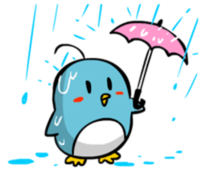 Baby Blue Penguin messages sticker-3