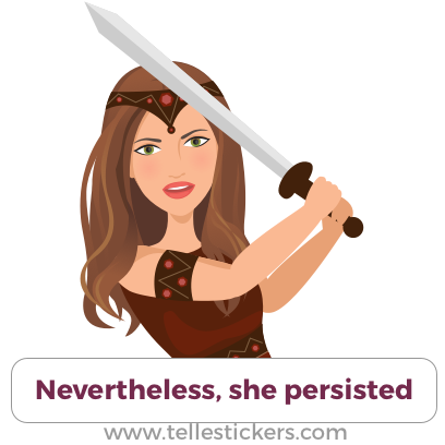 Telle stickers - March for science, Kate messages sticker-10