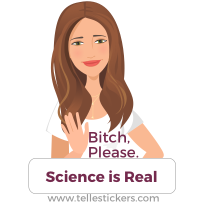 Telle stickers - March for science, Kate messages sticker-4