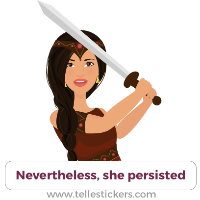 Telle stickers - March for science, Lilly messages sticker-10