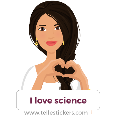 Telle stickers - March for science, Lilly messages sticker-2
