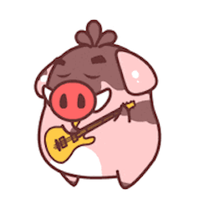 Funny Boar Animated messages sticker-0