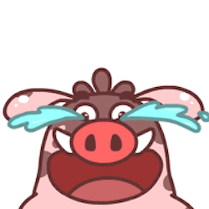 Funny Boar Animated messages sticker-6