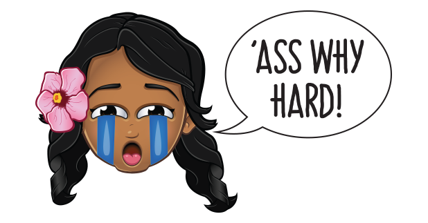 Pidginmoji - Wahine Stickers messages sticker-8