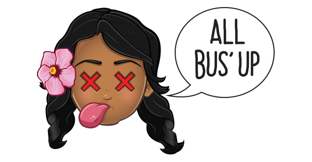 Pidginmoji - Wahine Stickers messages sticker-2