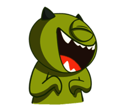 Cyclop Emoji messages sticker-9