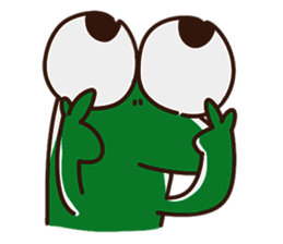 Big Eyed Frog messages sticker-10