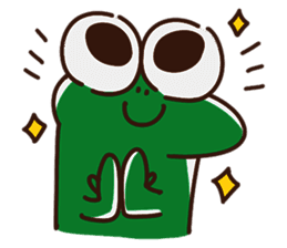 Big Eyed Frog messages sticker-0