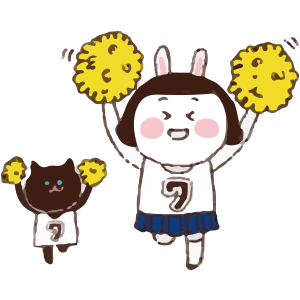 Cool girl Rabbitami messages sticker-8