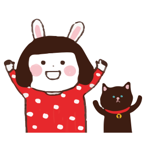 Cool girl Rabbitami messages sticker-0