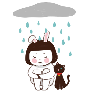 Cool girl Rabbitami messages sticker-11