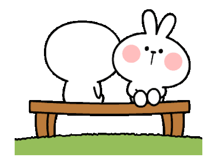Happy Rabbit and Friend Animated messages sticker-6
