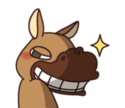 Funny Donkey messages sticker-8