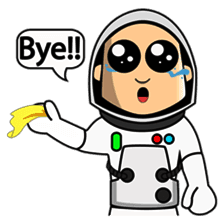 Astronaut Emoji messages sticker-4