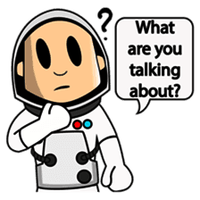 Astronaut Emoji messages sticker-5