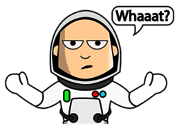 Astronaut Emoji messages sticker-2