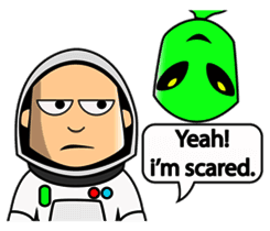 Astronaut Emoji messages sticker-8